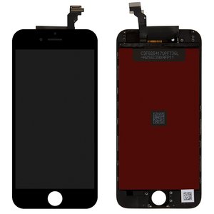 Дисплей для iPhone 6, черный, с рамкой, Copy, tianma