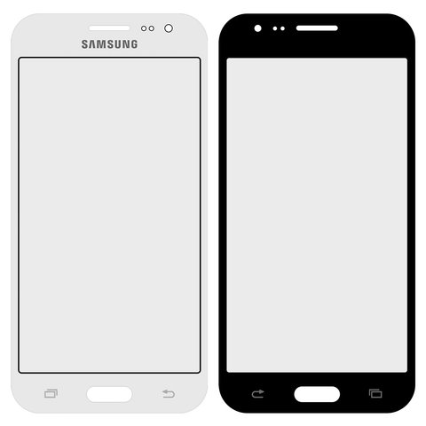 Скло корпуса для Samsung J200F Galaxy J2, J200G Galaxy J2, J200H Galaxy J2, J200Y Galaxy J2, біле