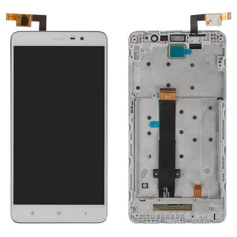 Дисплей для Xiaomi Redmi Note 3 Pro, белый, без подсветки навигационной клавиатуры, 2015116, 2015161
