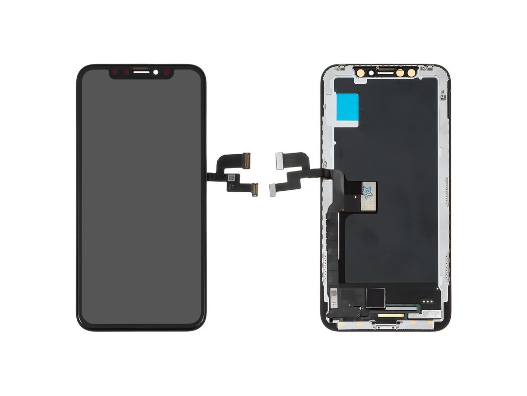 Дисплей для iPhone X, чорний, з рамкою, High Copy, (AMOLED), GX