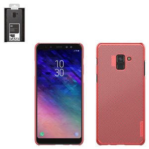 Чохол Nillkin Air Case для Samsung A730F Galaxy A8+ 2018 , червоний, перфорований, пластик, #6902048153943
