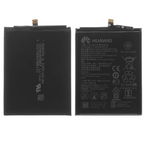 Аккумулятор HB446486ECW для Huawei P Smart Z, Li Polymer, 3,82 B, 3900 мАч, Original PRC , HLK AL10 HLK TL10 HLK L41 HLK L42 STK LX1