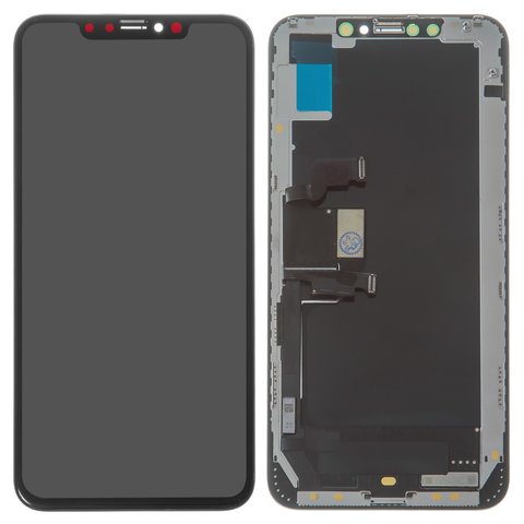 Дисплей для iPhone XS Max, чорний, з рамкою, High Copy, OLED , GX OEM hard