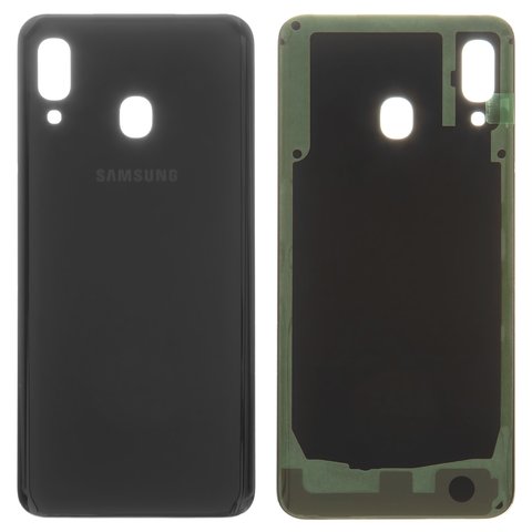 Задня панель корпуса для Samsung A205F DS Galaxy A20, чорна