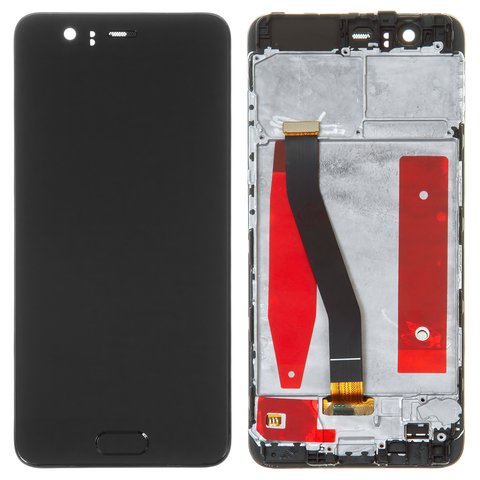 Дисплей для Huawei P10, чорний, з рамкою, High Copy, VTR L29 VTR L09