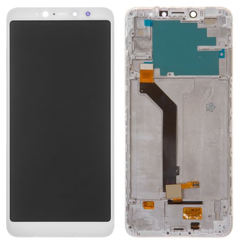 Дисплей для Xiaomi Redmi S2, білий, з рамкою, High Copy, M1803E6G, M1803E6H, M1803E6I