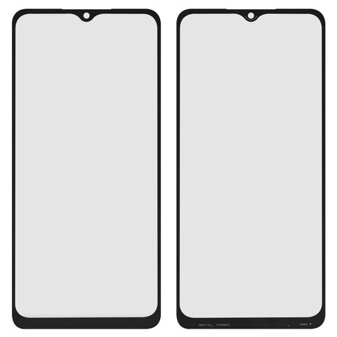 Скло корпуса для Samsung A022F Galaxy A02, A125F Galaxy A12, A127 Galaxy A12 Nacho, A326 Galaxy A32 5G, M022 Galaxy M02, M127 Galaxy M12, M326 Galaxy M32 5G, чорне