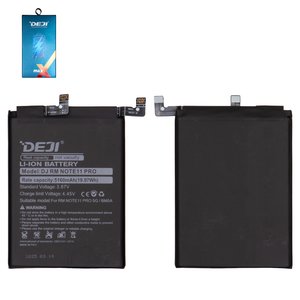 Акумулятор Deji BM5A для Xiaomi Redmi Note 11 Pro, Li ion, 3,87 B, 5160 мАг