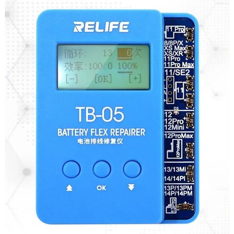 Программатор RELIFE TB 05, для сброса циклов и процента износа аккумулятора