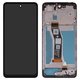 Дисплей для Motorola Moto E14, черный, с рамкой, High Copy