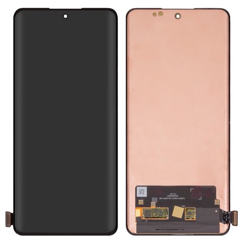 Дисплей для Realme 12 Pro, 12 Pro Plus, черный, без рамки, Оригинал переклеено стекло , RMX3840