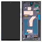 Дисплей для Samsung S908B Galaxy S22 Ultra 5G, чорний, з рамкою, Сopy, (TFT)