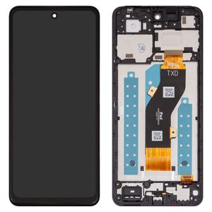 Дисплей для ZTE Blade V60 Design, Nubia V60 Design, черный, с рамкой, High Copy, Z2350 