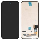 Дисплей для Google Pixel 9a, чорний, без рамки, Оригінал (переклеєне скло), GXQ96, GTF7P, G3Y12