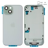 Корпус для iPhone 15, зелений, з тримачем SIM-карти, з боковими кнопками, Original (PRC), EU version