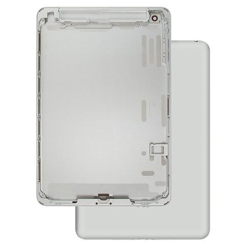 Housing Back Cover compatible with iPad Mini, silver, version 3G  