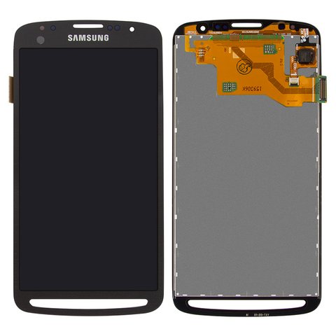 LCD compatible with Samsung I537, I9295 Galaxy S4 Active, black, without frame, original change glass 
