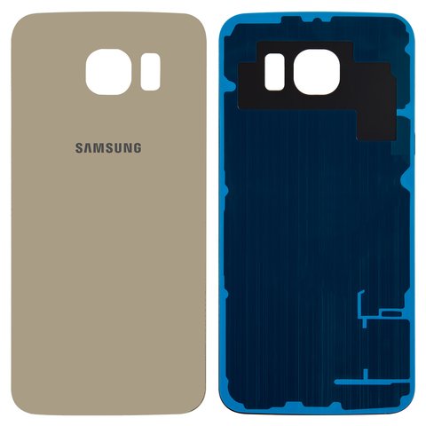 Panel trasero de carcasa puede usarse con Samsung G920F Galaxy S6, dorada, Copy
