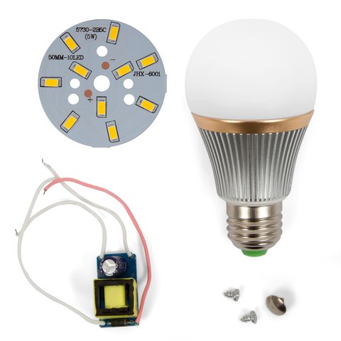 LED Light Bulb DIY Kit SQ Q22 5730 5 W warm white, E27 