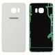 Panel trasero de carcasa puede usarse con Samsung G928 Galaxy S6 EDGE Plus, blanco, 2.5D, Original (PRC)