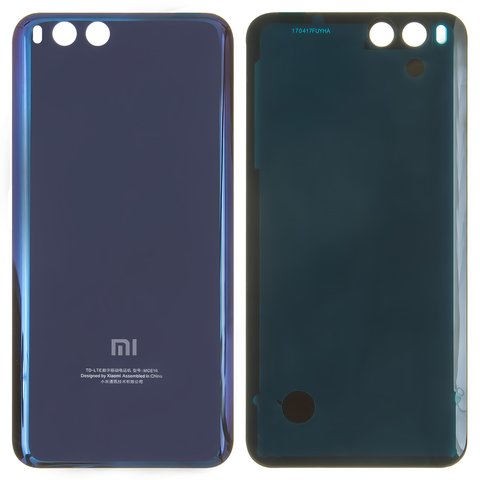 Housing Back Cover compatible with Xiaomi Mi 6, dark blue, MCE16 