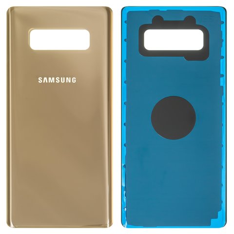 Housing Back Cover compatible with Samsung N950F Galaxy Note 8, golden, maple gold 