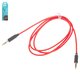 AUX-кабель Hoco UPA11, TRS 3.5 мм, 100 см, красный, силиконовый, TRS 3,5 мм к TRS 3,5 мм, #6957531079309