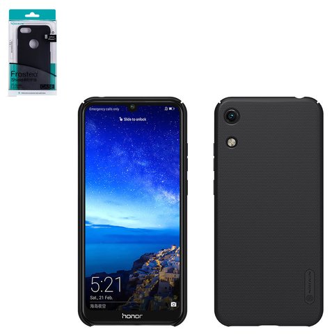 Case Nillkin Super Frosted Shield compatible with Huawei Honor Play 8a, black, with support, matt, plastic  #6902048172579