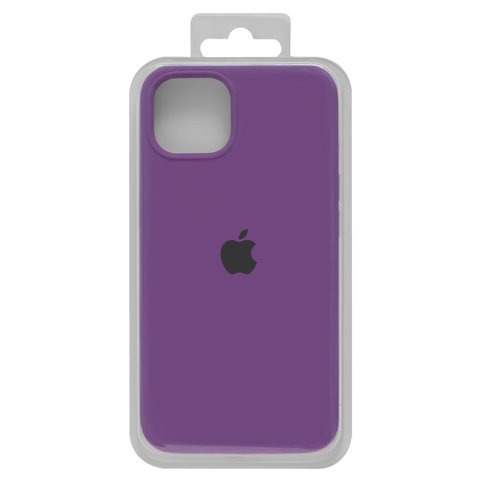 Case compatible with iPhone 13, purple, Original Soft Case, silicone, grape 43  full side 