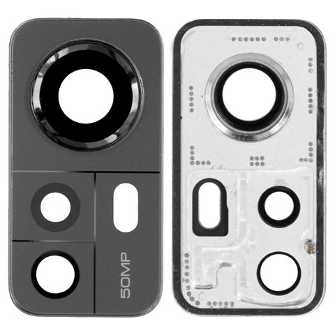 Vidrio de cámara puede usarse con Xiaomi 12, 12X, negro, con marcos