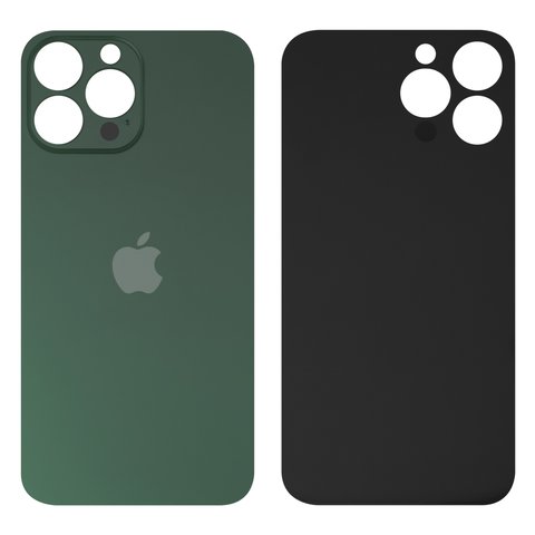 Panel trasero de carcasa puede usarse con iPhone 13 Pro, verde, es necesario desmontar la cámara, alpine Green, small hole