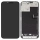 Дисплей для iPhone 13 Pro Max, черный, с рамкой, переклеено стекло