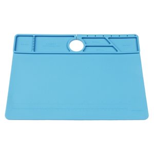 Insulation Mat Mechanic V76, silicone, antistatic, 380 mm, 260 mm, with cells 
