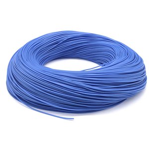 Wire In Silicone Insulation 24AWG, 0,25 мм², 1 m, dark blue, UL3135 