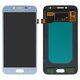 Pantalla LCD puede usarse con Samsung J250 Galaxy J2 (2018), J250 Galaxy J2 Pro (2018), azul claro, sin marco, High Copy, con borde ancho, (OLED)