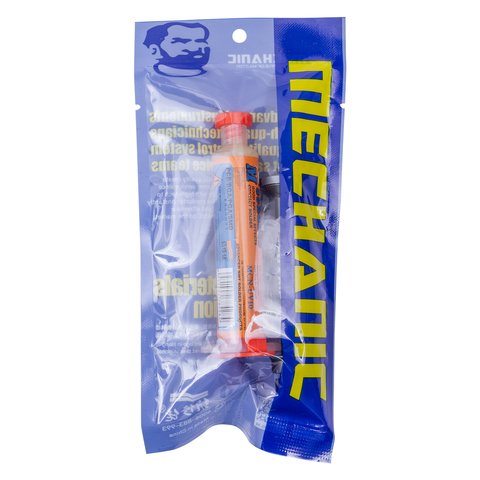 Flux Paste Mechanic MCN UV10, with metal plunger, for lead free soldering, halogen free, 10 ml 