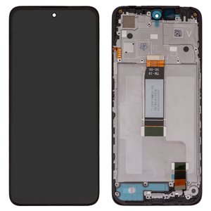 Pantalla LCD puede usarse con Xiaomi Poco M6 Pro 5G, Redmi 12, negro, con marco, High Copy
