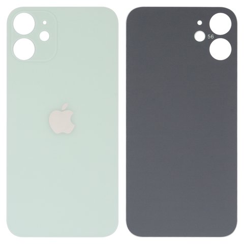 Housing Back Cover compatible with iPhone 12 mini, green, big hole 