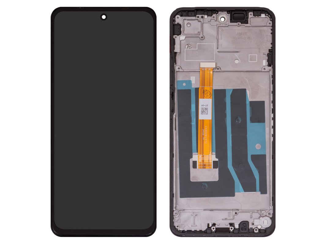 パーツ LCD compatible with Realme C75 4G RMX3941, (black, with frame