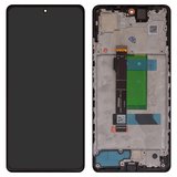 Pantalla LCD puede usarse con Xiaomi Poco X5 Pro, Redmi Note 12 Pro 5G, negro, con marco, High Copy, (OLED)