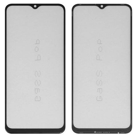 Housing Glass G+OCA PRO compatible with Vivo Y16, Y21, Y21e, Y21g, Y21s, Y21t, with OCA film, black 