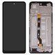 LCD compatible with Tecno Spark 20 Pro (KJ6), (black, with frame, High Copy)