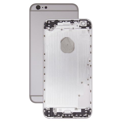 Housing compatible with Apple iPhone 6 Plus, white, with SIM card holders, with side buttons 