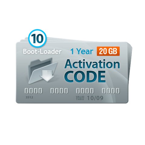 Boot Loader v2.0 Activation Code 1 year, 10+1 codes x 20+3 GB 