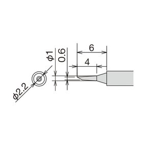 Soldering Iron Tip Goot RX 81HRT 0.6C