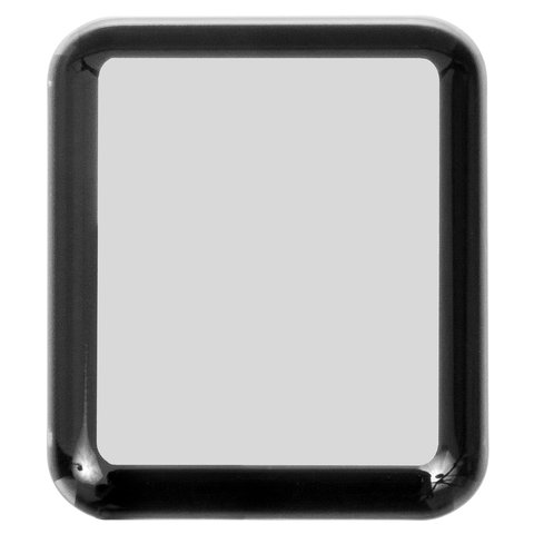 Tempered Glass Screen Protector All Spares compatible with Apple Watch 38mm, 5D Full Glue, black