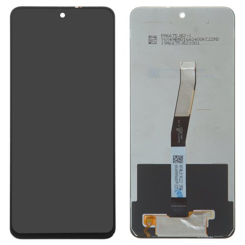 LCD compatible with Xiaomi Redmi Note 9 Pro, Redmi Note 9S, black, without frame, Original PRC , M2003J6B2G, M2003J6A1G 