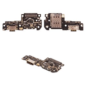 Flat Cable compatible with Xiaomi Poco X5 Pro, Redmi Note 12 Pro 5G, charge connector, with microphone, with components, High Copy, charging board 