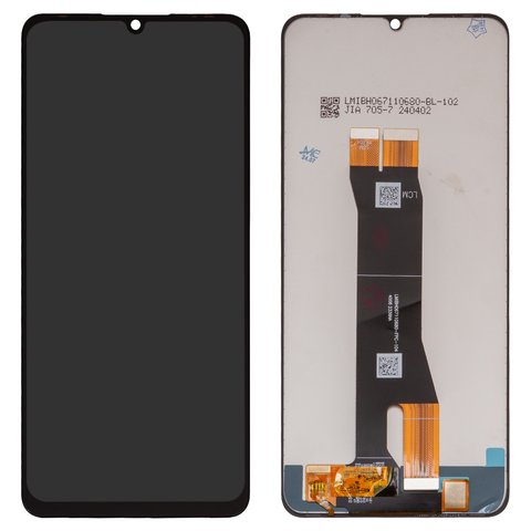 LCD compatible with ZTE Blade V50 Vita, black, without frame, High Copy