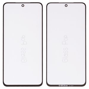 Housing Glass G+OCA PRO compatible with Samsung G990B Galaxy S21 FE 5G, with OCA film, black 